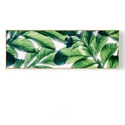 Staunton And Henry Green Leaf Wall Art With Frame SALE Wall Decor