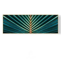 Staunton And Henry Green Leaf Wall Art With Frame Wall Decor