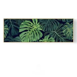 Staunton And Henry Green Leaf Wall Art With Frame Wall Decor