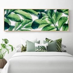 Staunton And Henry Green Leaf Wall Art With Frame SALE Wall Decor