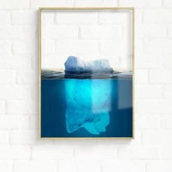 Staunton And Henry Wall Decor Transparent Ocean Wall Art With Frame