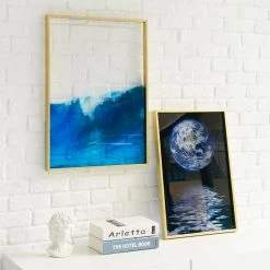 Staunton And Henry Wall Decor Transparent Ocean Wall Art With Frame