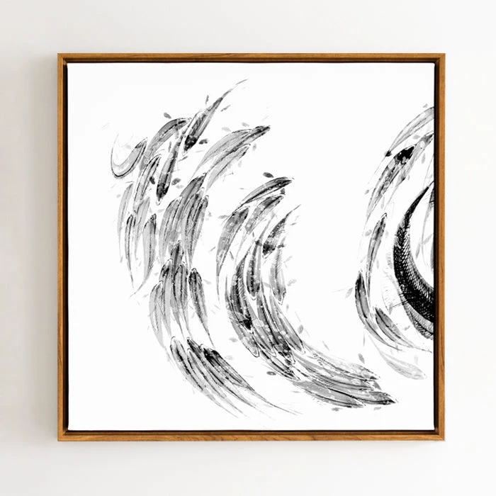 Staunton And Henry Japanese Koi Fish Wall Art With Frame Wall Decor 4 Staunton And Henry Japanese Koi Fish Wall Art With Frame Wall Decor