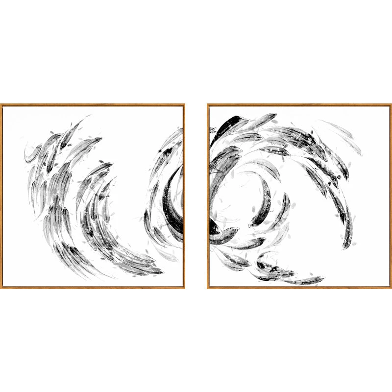 Staunton And Henry Japanese Koi Fish Wall Art With Frame Wall Decor 7 Staunton And Henry Japanese Koi Fish Wall Art With Frame Wall Decor