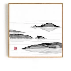 Staunton And Henry Japanese Mountain Wall Art With Frame Wall Decor 10 Staunton And Henry Japanese Mountain Wall Art With Frame Wall Decor