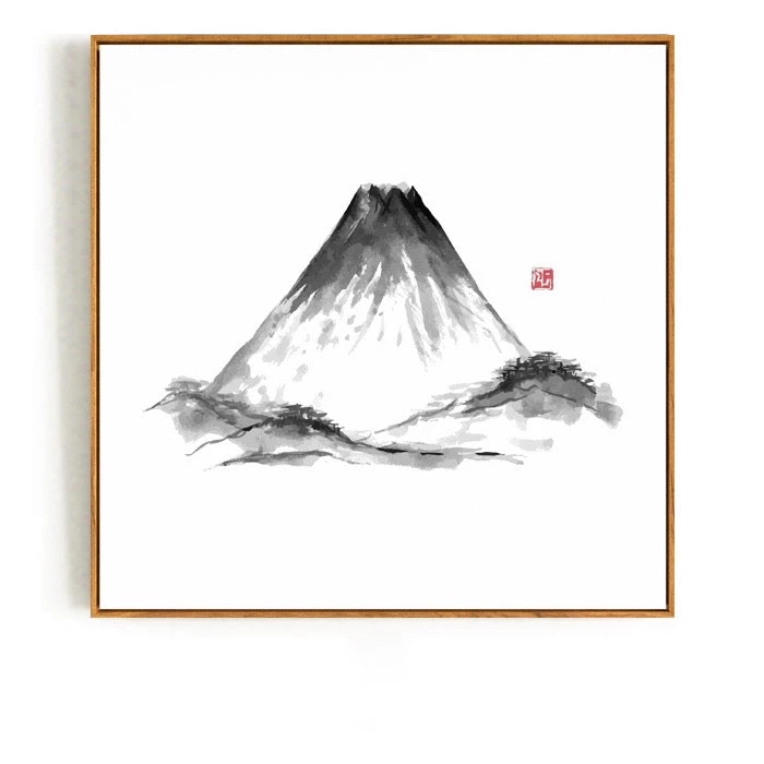 Staunton And Henry Japanese Mountain Wall Art With Frame Wall Decor 5 Staunton And Henry Japanese Mountain Wall Art With Frame Wall Decor