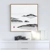 Staunton And Henry Japanese Mountain Wall Art With Frame Wall Decor