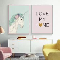 Staunton And Henry Girls Room Wall Art With Frame