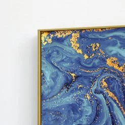 Staunton And Henry Liquid Pouring Wall Art With Frame