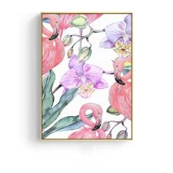 Staunton And Henry Framed Flamingo Wall Art