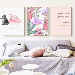 Staunton And Henry Framed Flamingo Wall Art