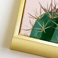 Staunton And Henry Modern Green Leaf Wall Art With Frame Wall Decor