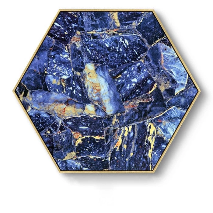 Staunton And Henry Hexagon Poured Liquid Wall Art With Frame Wall Decor 6 Staunton And Henry Hexagon Poured Liquid Wall Art With Frame Wall Decor