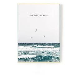 Staunton And Henry Inspirational Ocean Photographic Wall Art With Frame