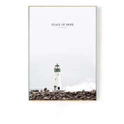 Staunton And Henry Inspirational Ocean Photographic Wall Art With Frame