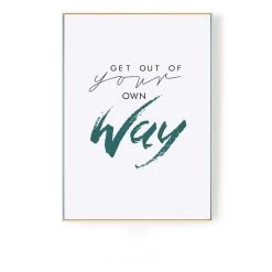 Staunton And Henry Inspirational Ocean Photographic Wall Art With Frame