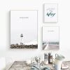 Staunton And Henry Inspirational Ocean Photographic Wall Art With Frame