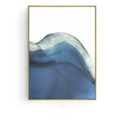 Staunton And Henry Wall Decor Abstract Blue And White Wall Art With Frame