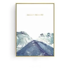 Staunton And Henry Wall Decor Abstract Blue And White Wall Art With Frame