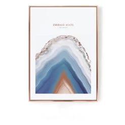 Staunton And Henry Wall Decor Pink And Blue Photographic Wall Art With Frame