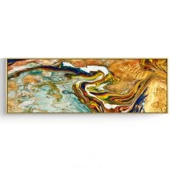 Staunton And Henry Wall Decor Wide Poured Liquid Wall Art With Frame