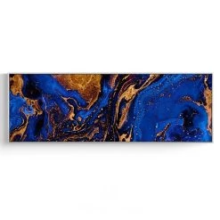 Staunton And Henry Wall Decor Wide Poured Liquid Wall Art With Frame