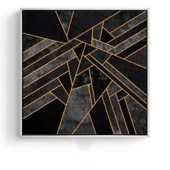 Staunton And Henry Black And Gold Abstract Wall Art With Frame Wall Decor 13 Staunton And Henry Black And Gold Abstract Wall Art With Frame Wall Decor