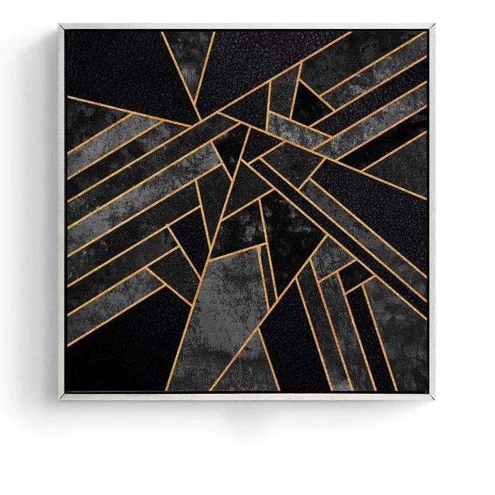 Staunton And Henry Black And Gold Abstract Wall Art With Frame Wall Decor 5 Staunton And Henry Black And Gold Abstract Wall Art With Frame Wall Decor