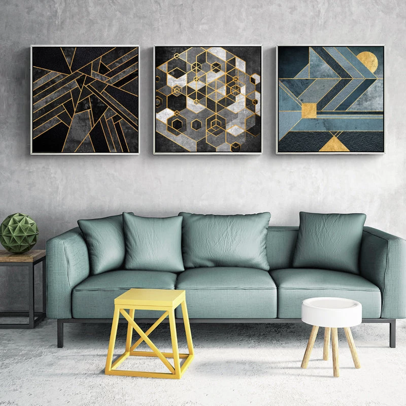 Staunton And Henry Black And Gold Abstract Wall Art With Frame Wall Decor 8 Staunton And Henry Black And Gold Abstract Wall Art With Frame Wall Decor