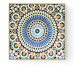 Staunton And Henry Wall Decor Kaleidescope Wall Art With Frame