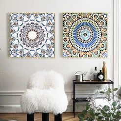 Staunton And Henry Wall Decor Kaleidescope Wall Art With Frame