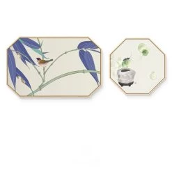 Staunton And Henry Oriental Birds Wall Art - Matching Set Of 2 Wall Decor