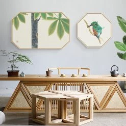 Staunton And Henry Oriental Birds Wall Art - Matching Set Of 2 Wall Decor