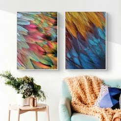 Staunton And Henry Feathers Photographic Wall Art With Frame Wall Decor