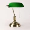 Staunton And Henry Vintage Bankers Lamp In Green Lighting