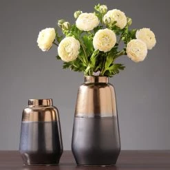 Staunton And Henry Home Accessories Earth And Bronze Ceramic Vase