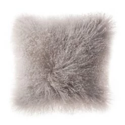 Staunton And Henry Home Accessories Plush Tibetan Wool Sheepskin Throw Cushion