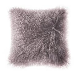 Staunton And Henry Home Accessories Plush Tibetan Wool Sheepskin Throw Cushion