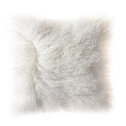Staunton And Henry Home Accessories Plush Tibetan Wool Sheepskin Throw Cushion
