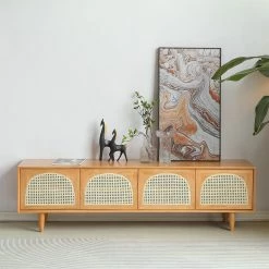 Staunton And Henry Furniture Retro Japanese Wood TV Cabinet