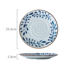 Staunton And Henry Akari Blue And White Japanese Lunch Plates - Set Of 4 Kitchen