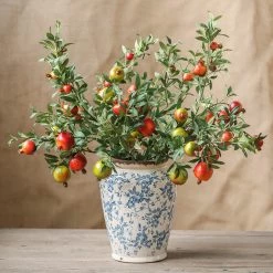 Staunton And Henry Artificial Pomegranate Fruit Plant