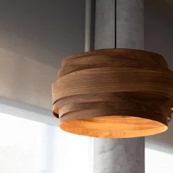 Staunton And Henry Studio Vayehi Light Cloud Wood Veneer Ceiling Light Lighting