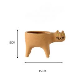 Staunton And Henry Cute Cat Plant Pot Home Accessories