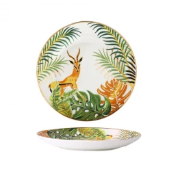 Staunton And Henry Jungle Safari Dessert And Dinner Plate Set Kitchen