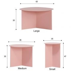 Staunton And Henry Furniture Modern Slimline Round Coffee Table