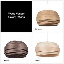 Staunton And Henry Studio Vayehi Light Cloud Wood Veneer Ceiling Light Lighting