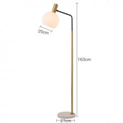 Staunton And Henry Orbit Glass Shade Floor Lamp Lighting