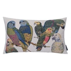 Staunton And Henry Home Accessories Parrot Embroidered Throw Cushion