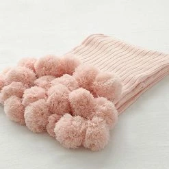 Staunton And Henry Pom Pom Throw Blanket Home Accessories